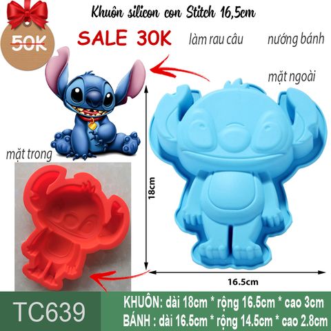 Khuôn silicon con Stitch 16,5cm ( TC639 )