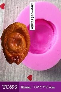 Khuôn rau câu silicon 4d : khuôn con bào ngư 6cm ( TC693 )