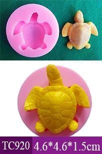 Khuôn silicon làm fondant con rùa nhỏ 4cm ( TC920 )