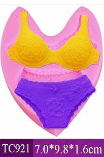 Khuôn rau câu silicon 4d : Khuôn áo tắm bikini ( TC921 )