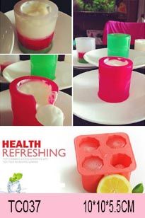 Khuôn silicon 4 Cái Ly Bia ĐK4cm*cao5cm ( TC037 )