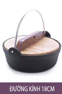 Thố Gang Nắp Gỗ 1,5L (18*18*6cm)  CHỈ BÁN TẠI SHOP, KO SHIP