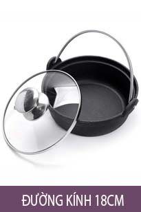 Thố Gang Nắp Kính 1,5L (18*18*6cm)  CHỈ BÁN TẠI SHOP, KO SHIP