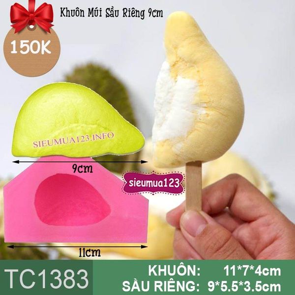 Khuôn silicon Múi Sầu Riêng Lớn 9cm ( TC1383 )