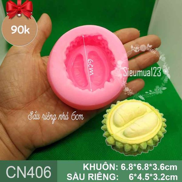 Khuôn silicon trái sầu riêng nhỏ 6cm ( CN406 ) - CÒN 1 CÁI