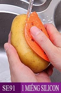 1 miếng silicon chùi rửa rau củ quả ( SE91 )