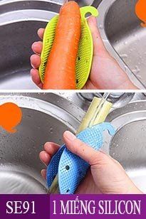 1 miếng silicon chùi rửa rau củ quả ( SE91 )