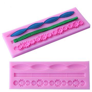 Silicon Dây Viền hoa 3 kiểu dài 14cm ( TC262 )