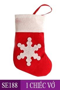 Vải bọc cán muỗng nĩa Giáng Sinh Chiếc Vớ Noel ( SE188 )