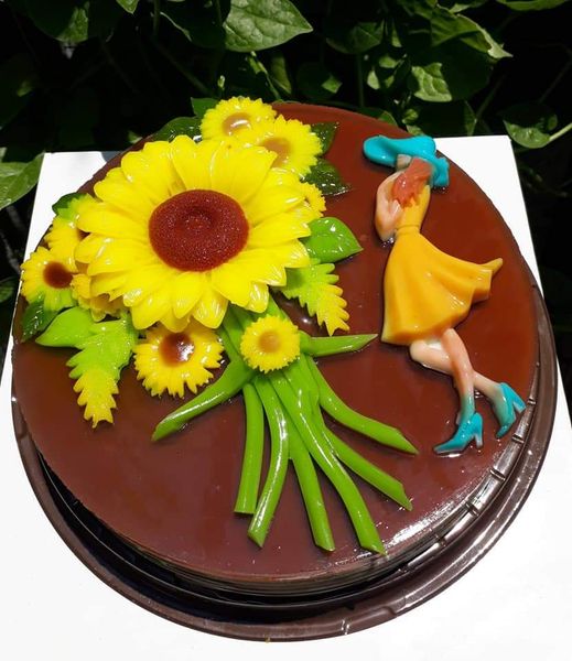 Khuôn silicon hoa hướng dương to 9,5cm ( TC1224 )