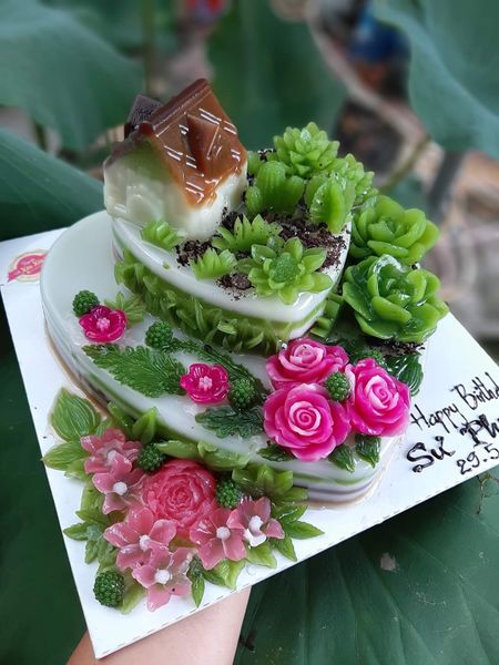 Khuôn silicon hình 6 ngôi nhà 6,5cm ( TC300 )