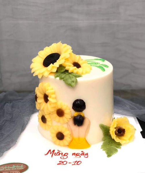 Khuôn silicon hoa hướng dương to 9,5cm ( TC1224 )