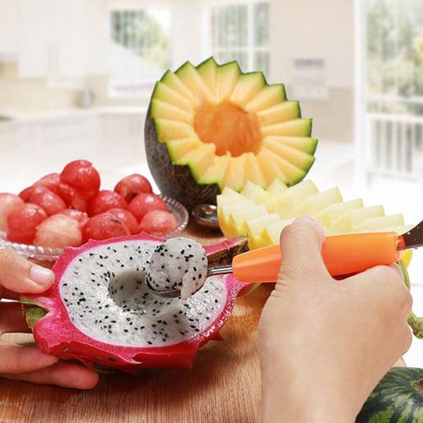 1 Muỗng Múc Tỉa Inox 18cm màu ngẫu nhiên ( SM1520 )