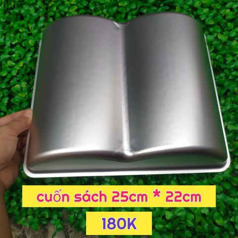 Khuôn nhôm đúc liền cao cấp hình cuốn sách 25cm*22cm ( SM1597 ) CÒN 2 CÁI