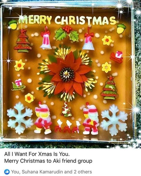 Khuôn silicon 4 cái chuông có dây Noel nhỏ ( TC459 )