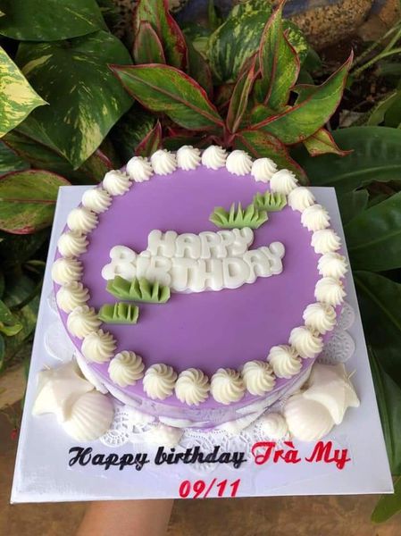 Khuôn Silicon Chữ Happy Birthday Nét Tròn 12,5cm ( TC830 )