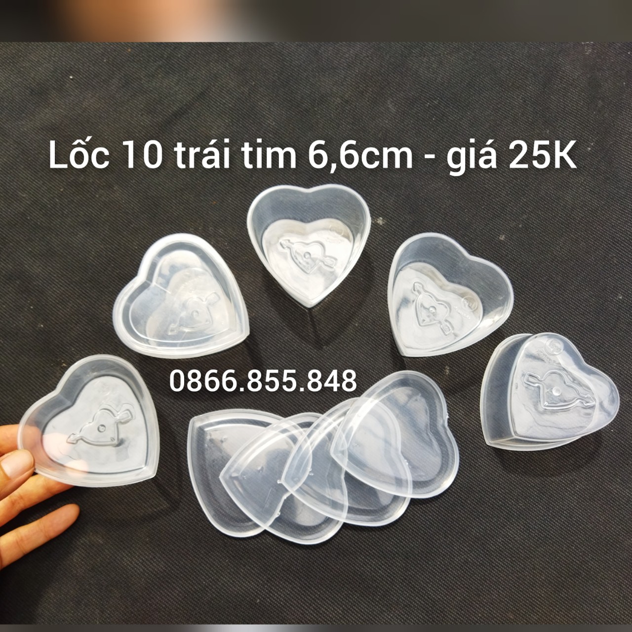 CỐC NHỰA MOUSSE HÌNH TRÁI TIM  VANA Baking  Sweet