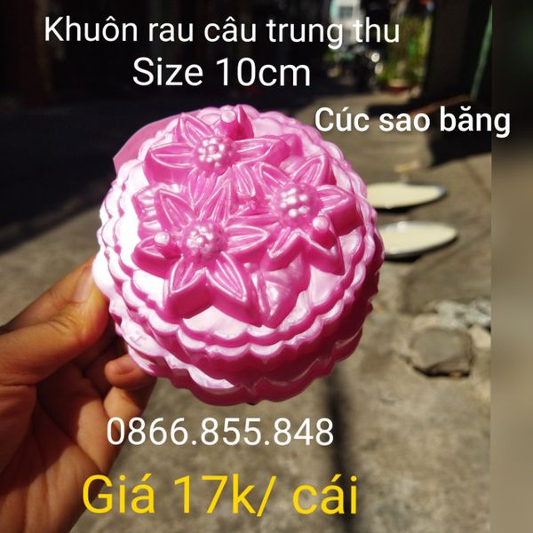 Khuôn Rau Câu Trung Thu Hồng 17k/ cái ( SM1841 ) mẫu 2024