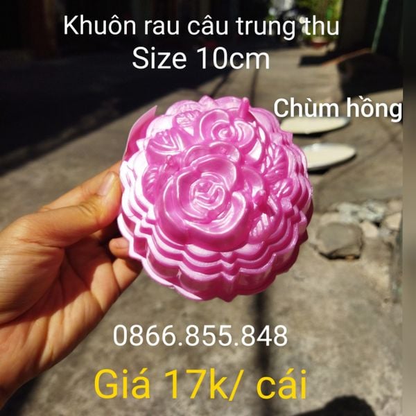 Khuôn Rau Câu Trung Thu Hồng 17k/ cái ( SM1841 ) mẫu 2024