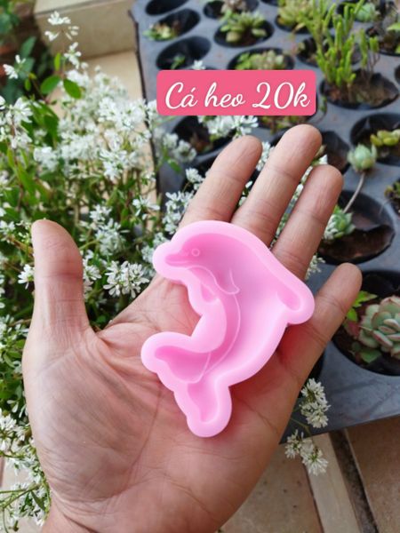 Khuôn silicon cá heo nhỏ 6,5cm ( SM1719 ) mẫu 2024