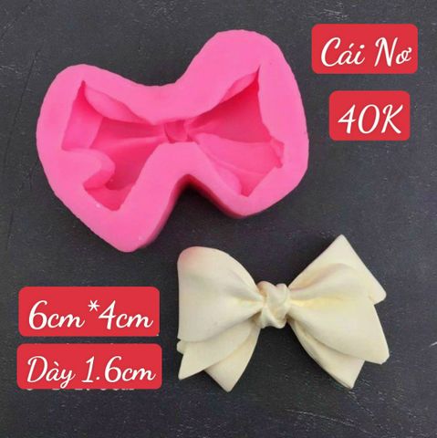 Khuôn silicon cái nơ to 6cm ( SM1709 )