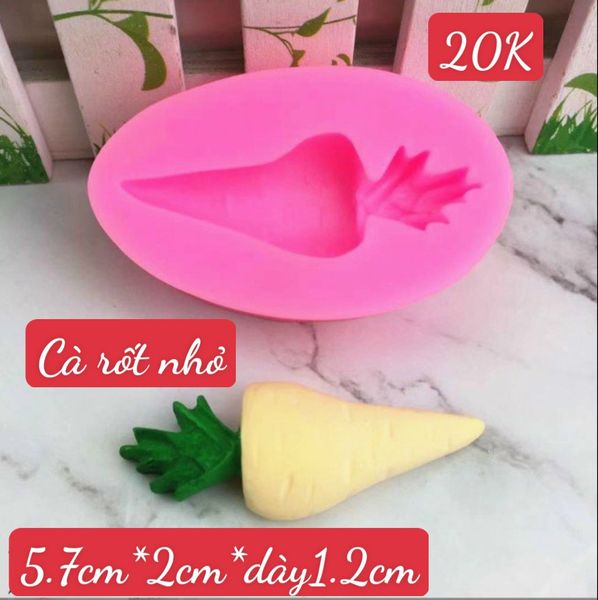 Khuôn silicon cà rốt nhỏ 5.7cm ( SM1708 ) - CÒN 2 CÁI