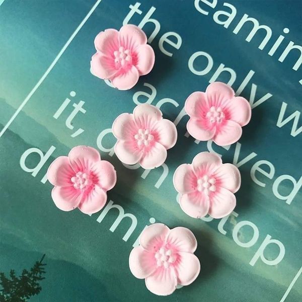 Khuôn silicon 6 hoa đào 2,4cm ( SM1003 )