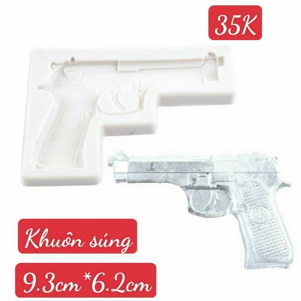 Khuôn silicon cây súng ngắn 9,3cm ( SM1720 ) mẫu 2024
