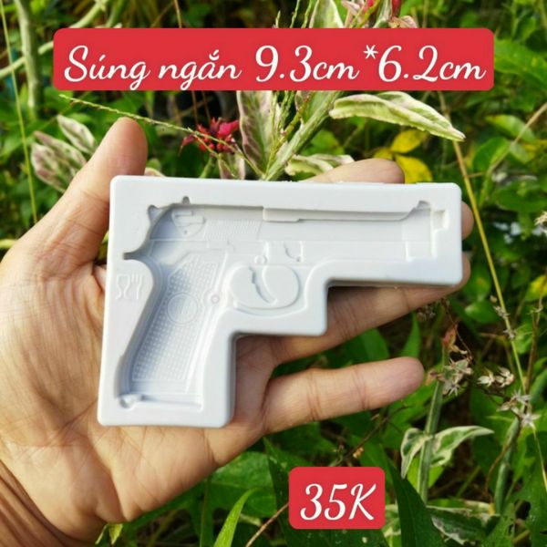 Khuôn silicon cây súng ngắn 9,3cm ( SM1720 ) mẫu 2024