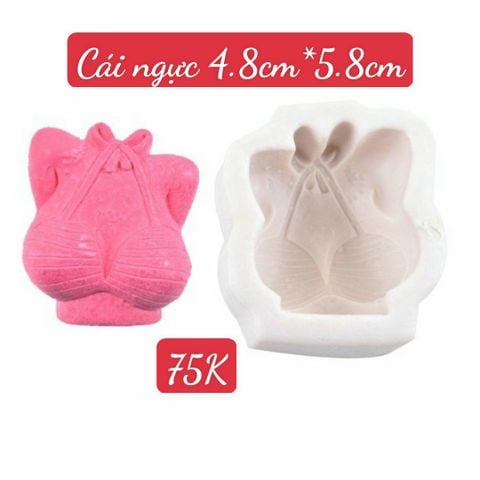 Khuôn silicon cái ngực 4,8cm*5,8cm ( SM1721 )