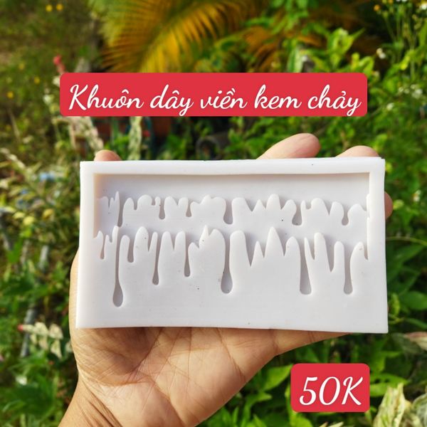 Khuôn silicon dây viền kem chảy 12cm*5.8cm ( SM1725 ) mẫu 2024