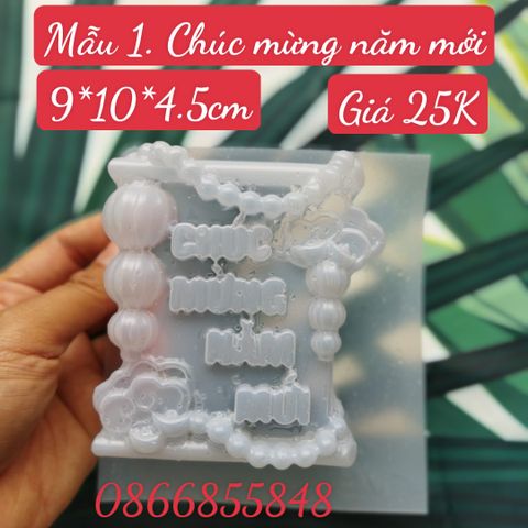 Khuôn nhựa mỏng Chúc Mừng Năm Mới ( SM1745 )