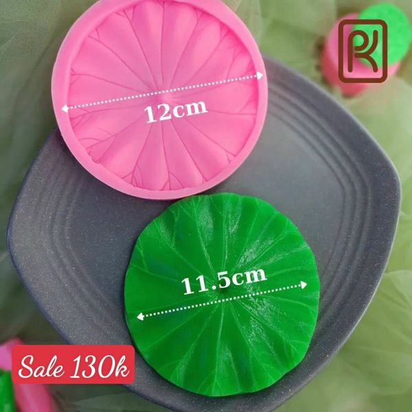 Bộ 3 khuôn silicon gương sen + lá sen tròn + lá sen cuốn ( SM1019 ) có bán lẻ từng món