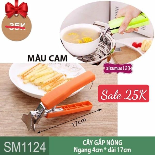 Cây gắp nóng tô chén bát đựng thức ăn dài 17cm tiện lợi và chắc chắn ( SM1124 )