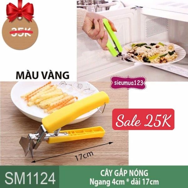 Cây gắp nóng tô chén bát đựng thức ăn dài 17cm tiện lợi và chắc chắn ( SM1124 )