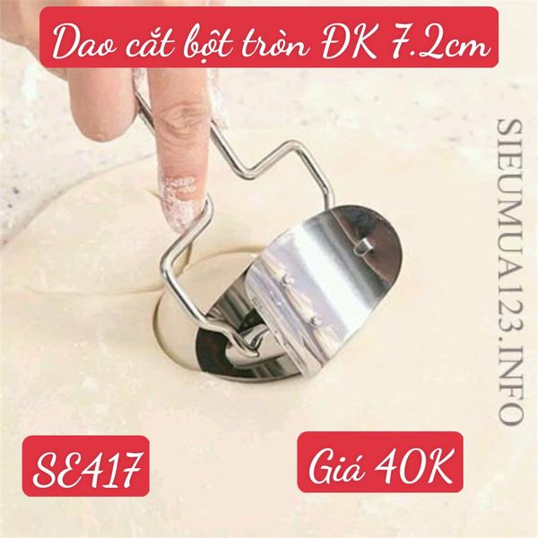 Dao lăn cắt bột bánh hình tròn đường kính 7,2cm ( SE417 )