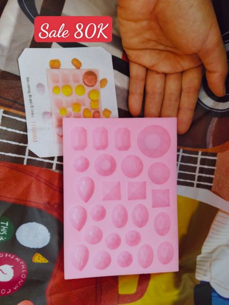 Khuôn silicon kim cương đá quý 1,4cm-3cm ( TC1190 )