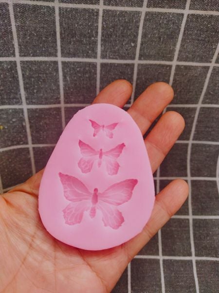 Khuôn silicon 3 con bướm nhỏ 1,7cm-4cm ( TC167 )