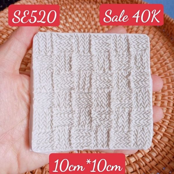 Khuôn silicon fondant ép vân đan len ( SE520 )