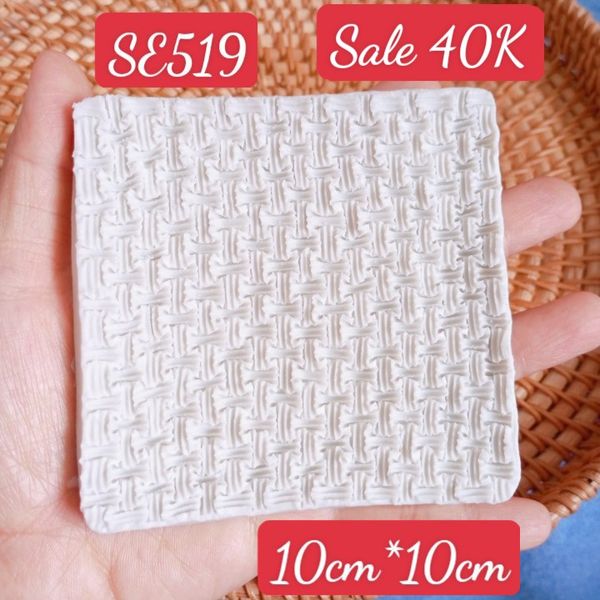 Khuôn silicon fondant ép vân đan tre nhuyễn ( SE519 )