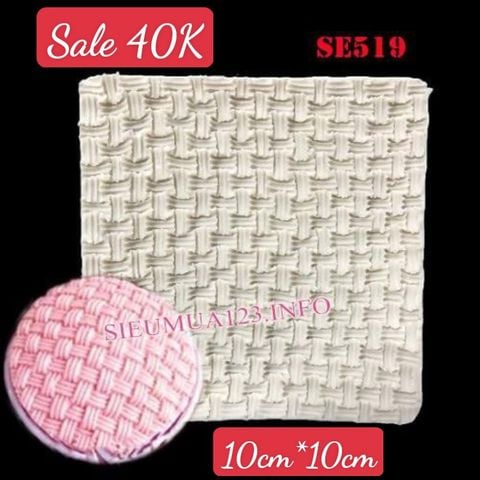 Khuôn silicon fondant ép vân đan tre nhuyễn ( SE519 )