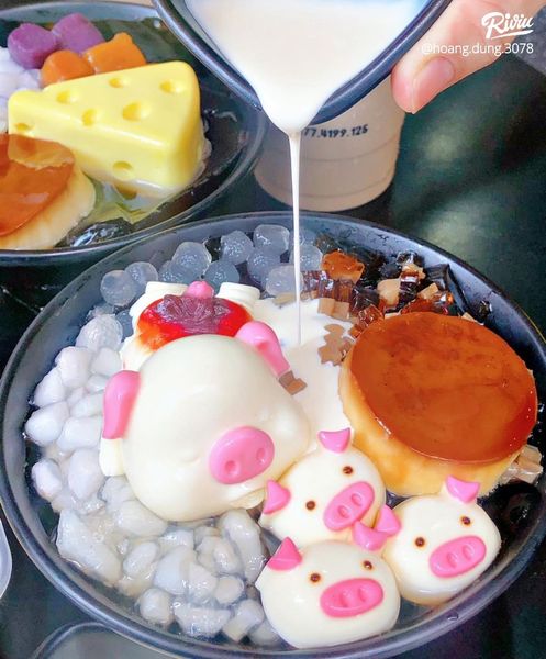 Khuôn silicon trà sữa 16 mặt heo 3.3cm ( TC458 )