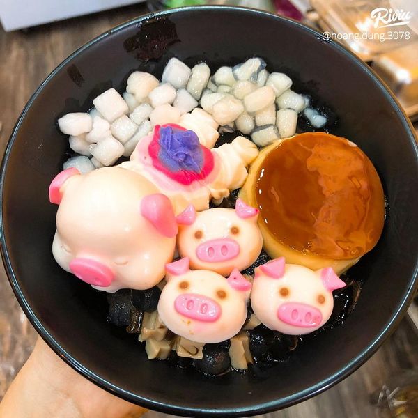 Khuôn silicon trà sữa 16 mặt heo 3.3cm ( TC458 )