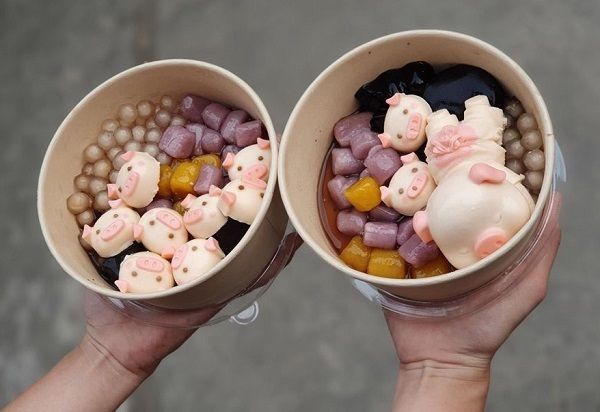 Khuôn silicon trà sữa 16 mặt heo 3.3cm ( TC458 )