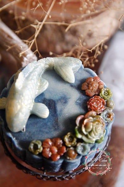 Khuôn silicon làm bánh trung thu cá Koi 6cm ( TC150 )