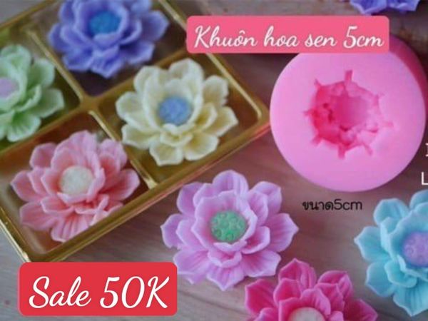 Khuôn silicon hoa sen Thái 5cm ( SM1323 )