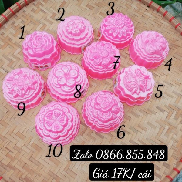 Khuôn Rau Câu Trung Thu Hồng 17k/ cái ( SM1841 ) mẫu 2024