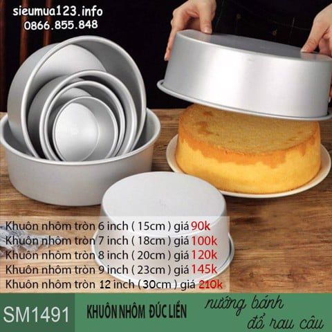 Khuôn nhôm đúc liền cao cấp hình tròn ( SM1491 )
