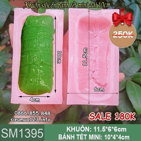 Khuôn silicon bánh tét mini dài 10cm ( SM1395 )