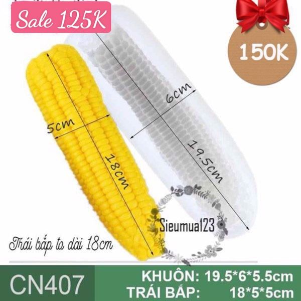 Khuôn silicon trái bắp mỹ 18cm ( CN407 )